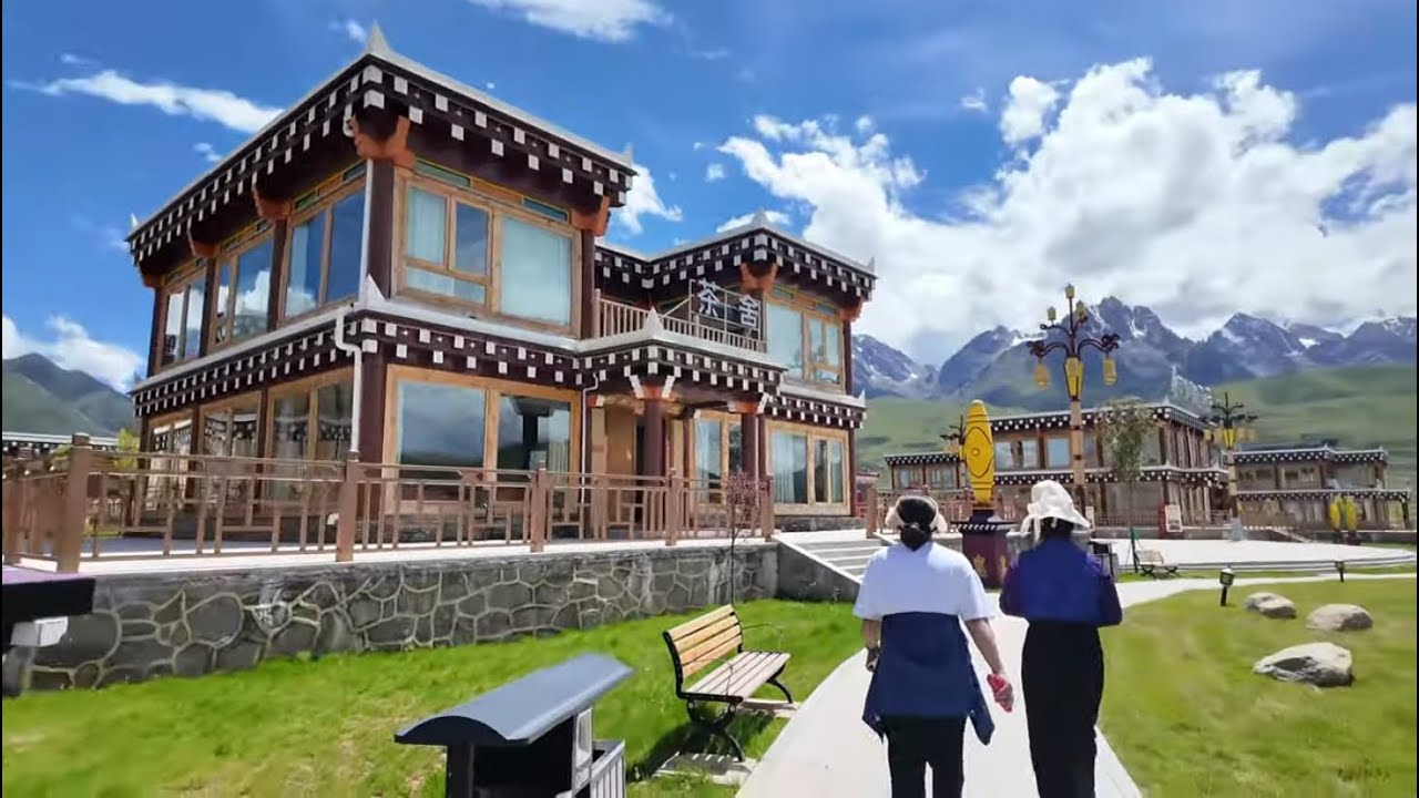 Driving around my village kham karze #tibetanyoutuber #tibetanvlogger #tibet
