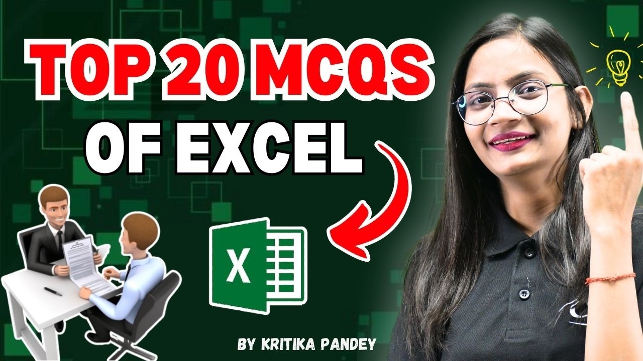 Top 20 Basic Excel MCQ's | MS Excel Questions and Answer | Computer Tech Academy