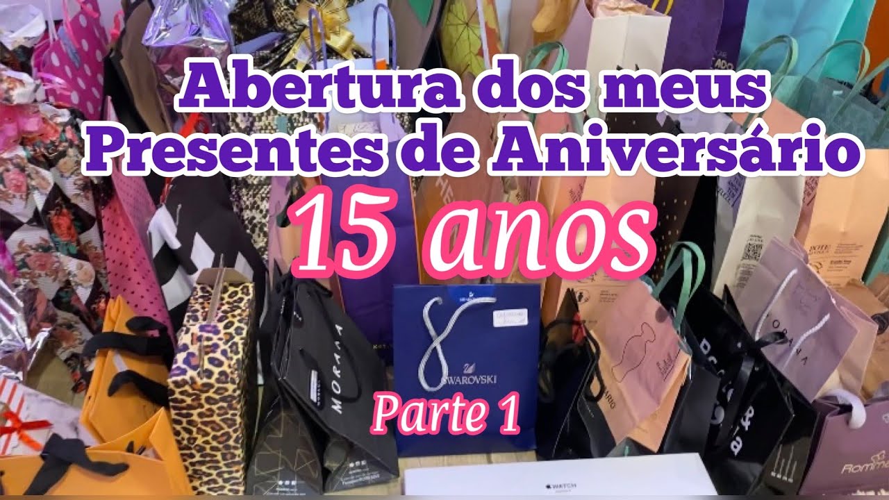 ABRINDO MEUS PRESENTES DE ANIVERSÁRIO DE 15 ANOS | LAURA THINK PINK