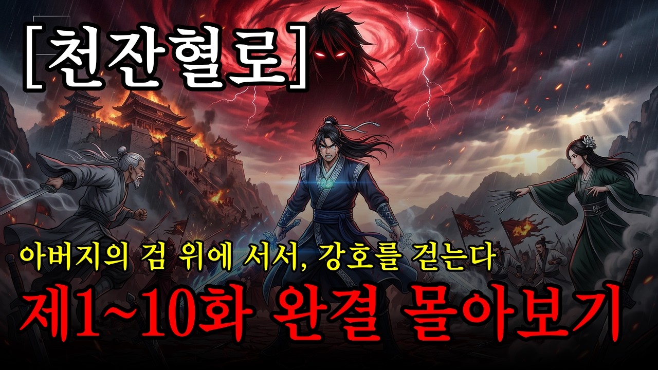 [천잔혈로:피로 물든 강호의 길] 제1~10화 완결   천잔혈로, 무협 오디오북 무협소설