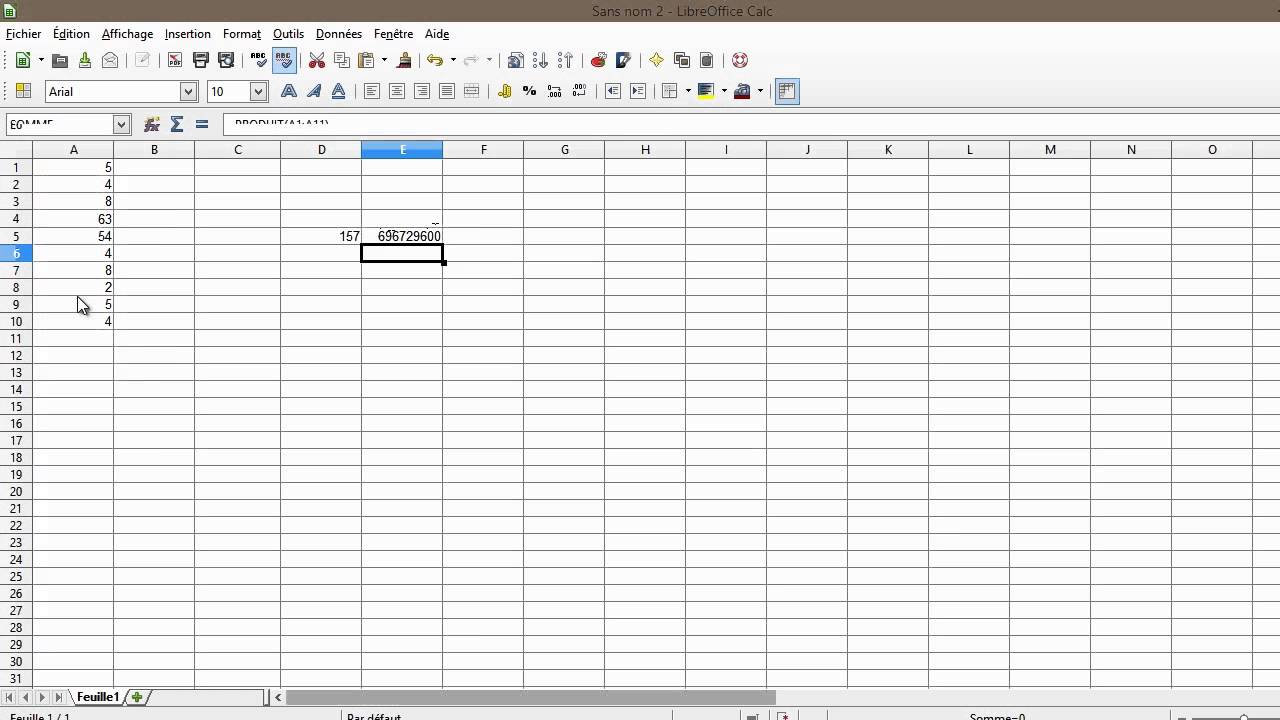 Utiliser un tableur - Tableur pour d&eacute;butants