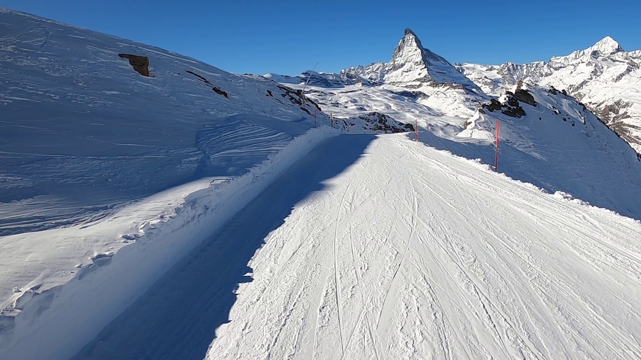 Zermatt Piste 28, Hohtälli to Breitboden