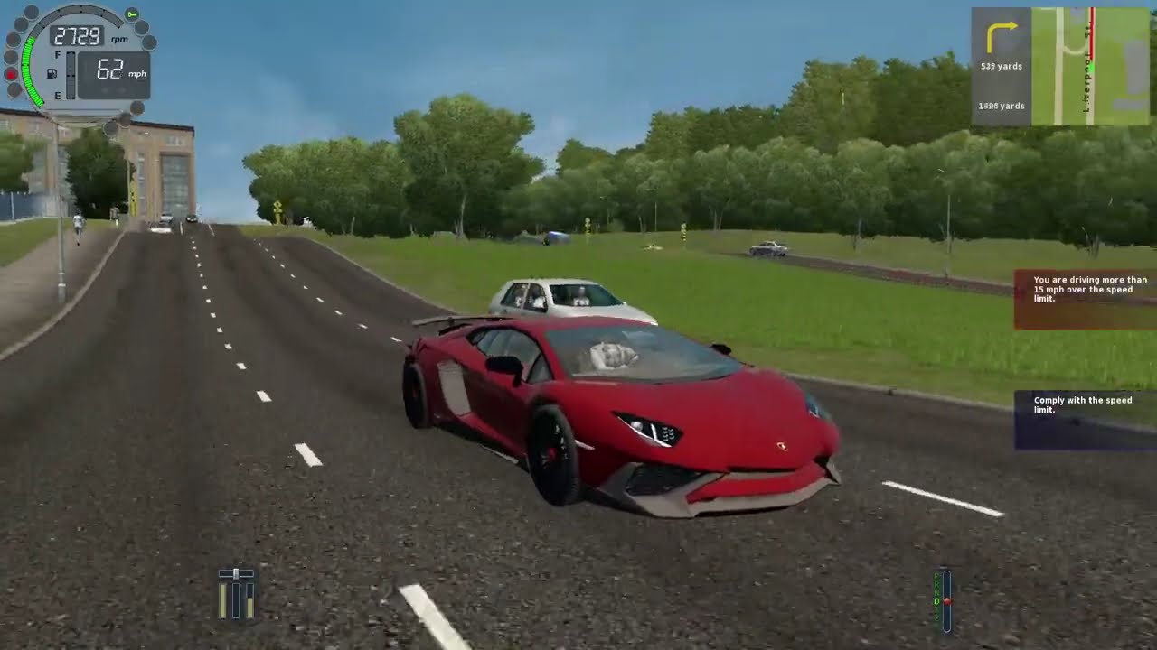 قيادة مجنونة للامبورجيني افنتادور وحوادث بالجملة🤣🚘