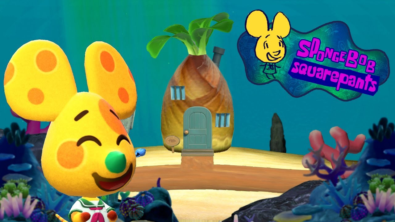 Вступительная тема SpongeBob SquarePants &mdash; создана в Animal Crossing