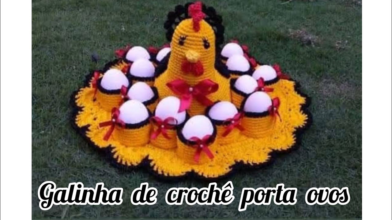 Galinha de crochê porta ovos 🐔(1°parte) passo a  passo:@Milânia crochê