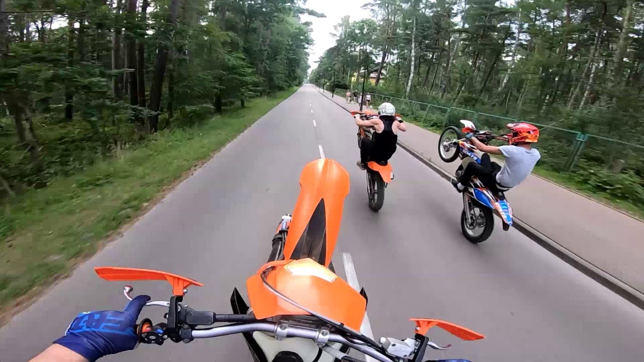 Wylali nam asfalt na polach, loncin 300 za Yamahe XT 600, mili wczasowicze!
