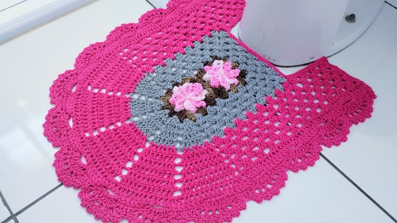 Pé do vaso modelo oval com flor( PAP)