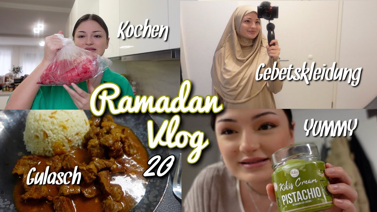 RAMADAN VLOG 20 - Haul, kochen zu Iftar - GULASCH Rezept 🥰