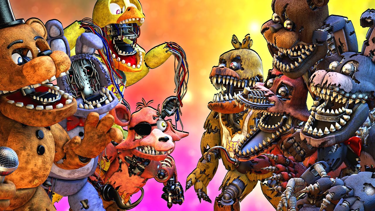 [SFM FNaF] Withered vs Nightmare