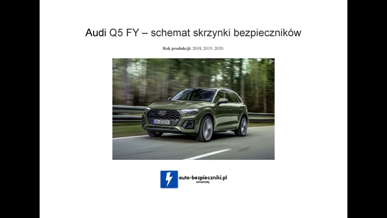 Audi Q5 FY (2021-2022) &ndash; skrzynka bezpiecznik&oacute;w