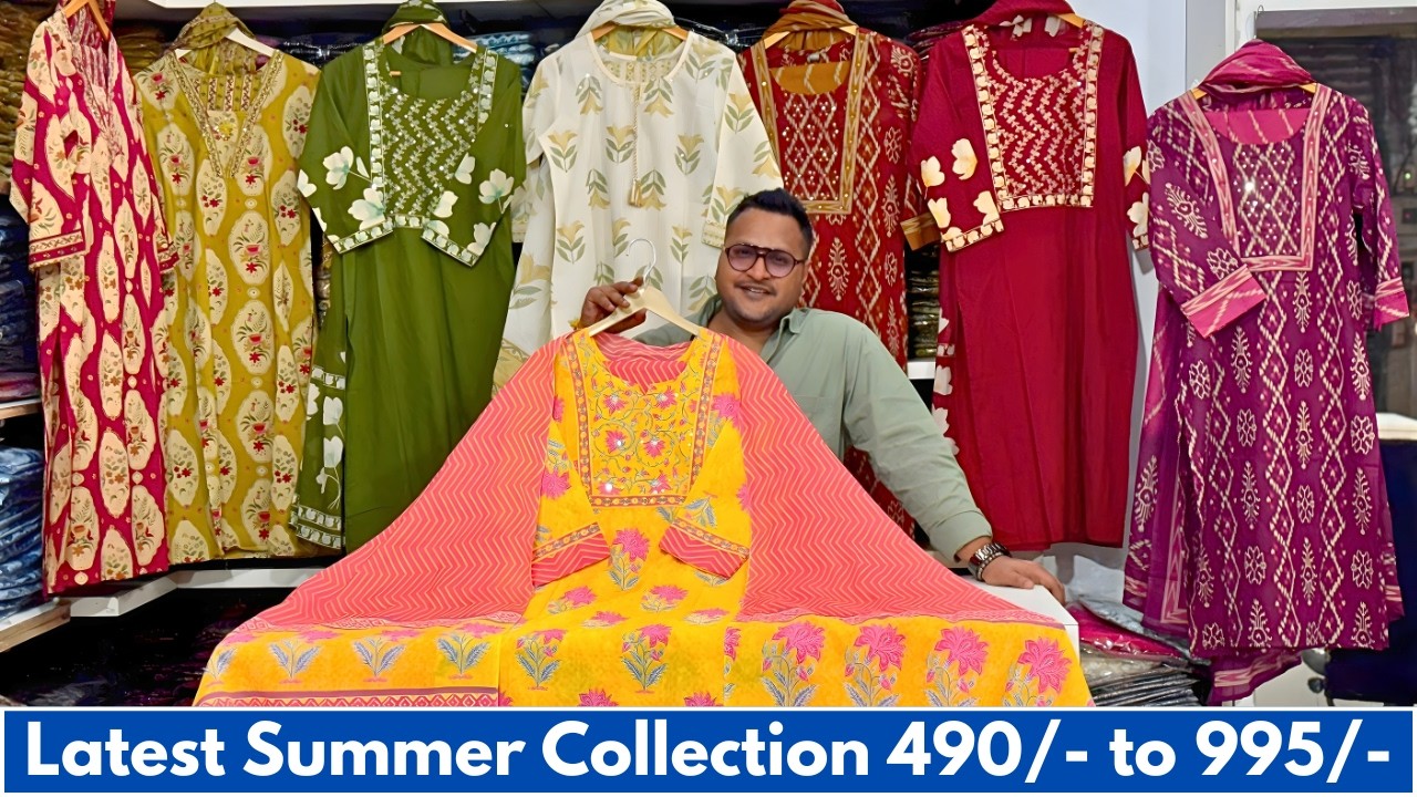 2026 Latest Summer Cotton Kurti Set Just :- 490/- to 995/- | Kurti Wholesaler in Jaipur