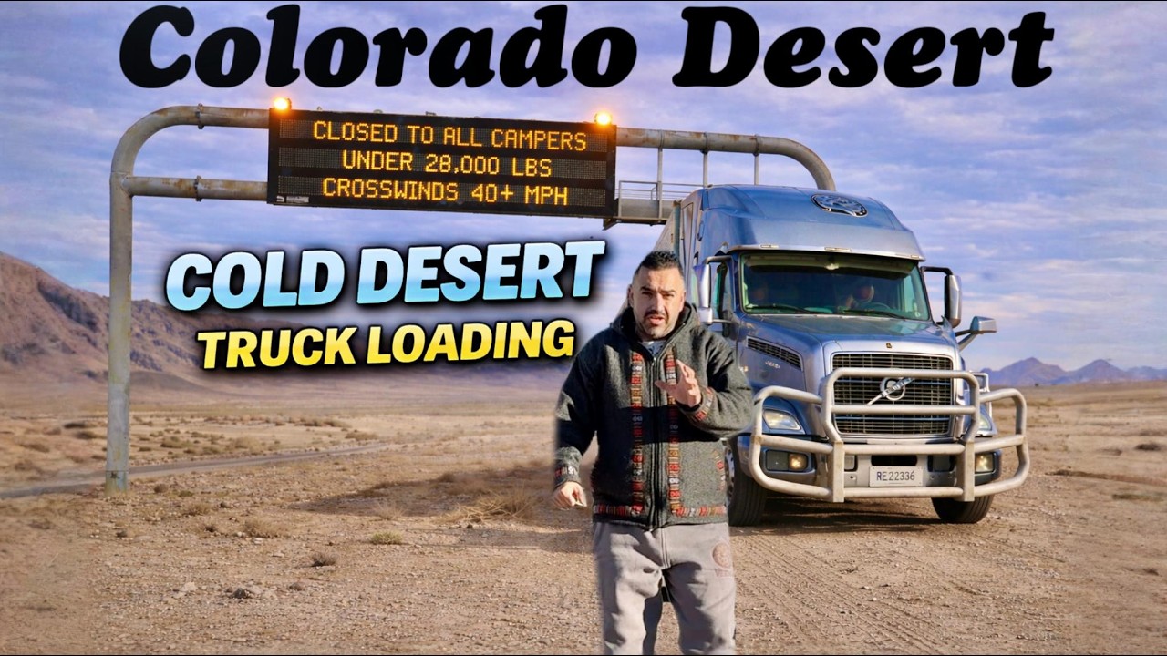 Truck Loading in a AMERICA REMOTE COLD DESERT | SUNSAAN COLORADO | 817