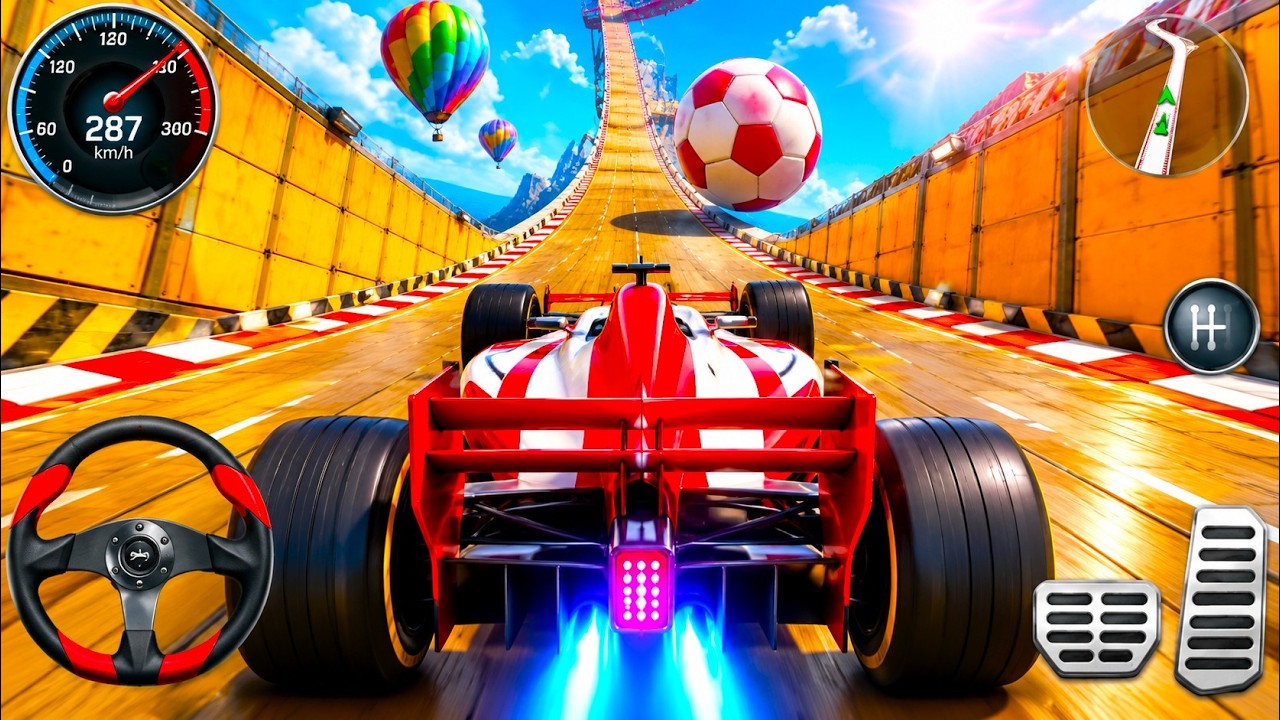 Formula Car Stunt - Car Games - Simulator 2021 - Impossible Car Mega Ramp 3D - Android GamePlay P5
