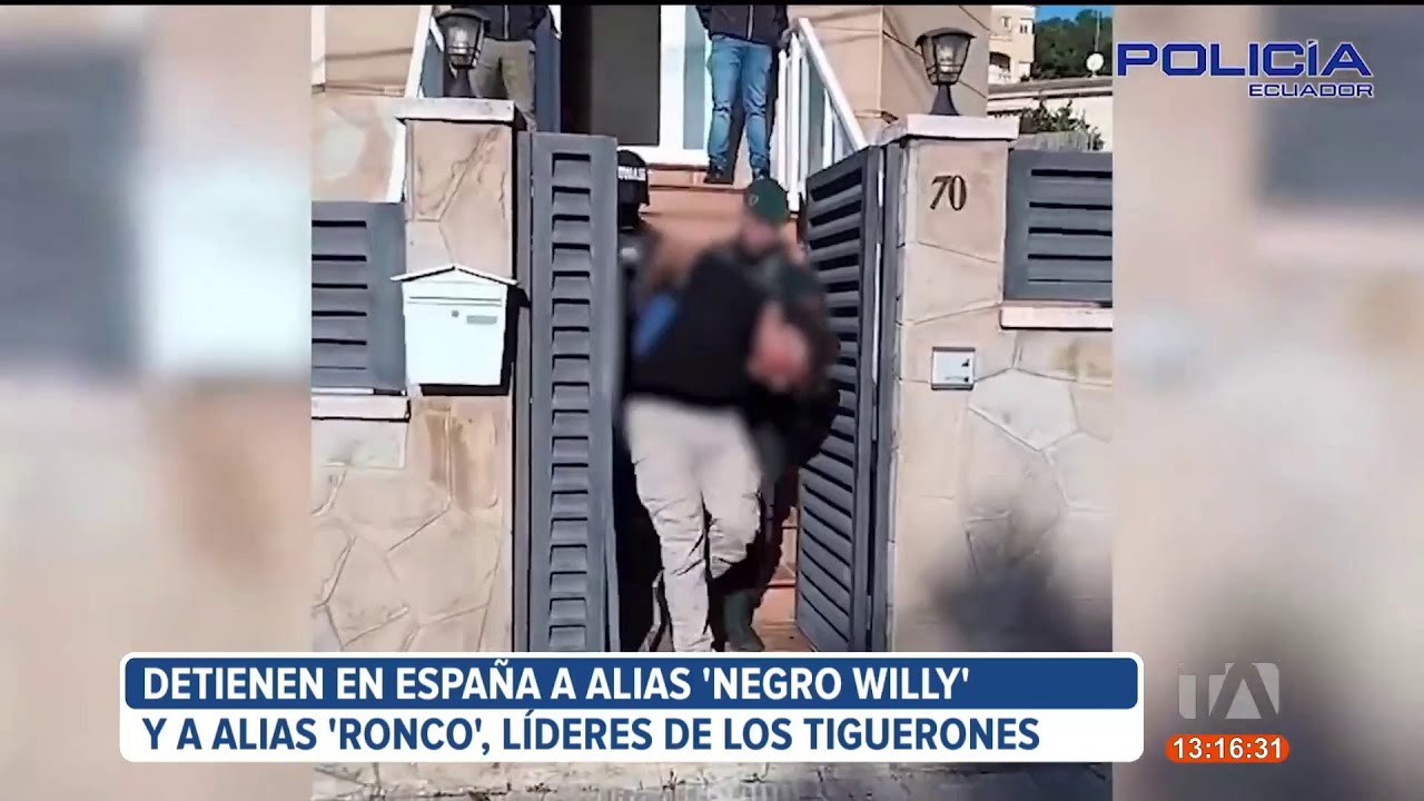 Alias 'Negro Willy' y alias &lsquo;Ronco&rsquo;, cabecillas de Los Tiguerones, fueron capturados en Espa&ntilde;a.