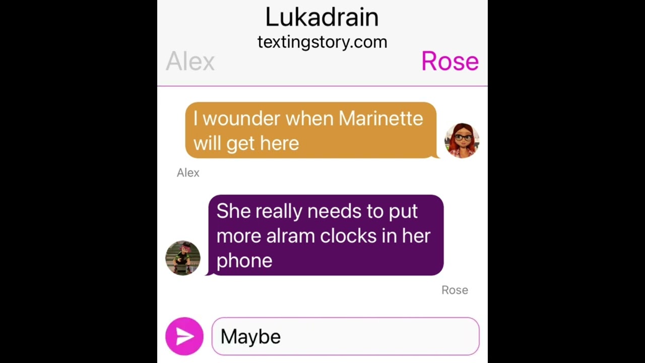 Lukadrain? || Part 1 || Miraculous Ladybug || Texting Story