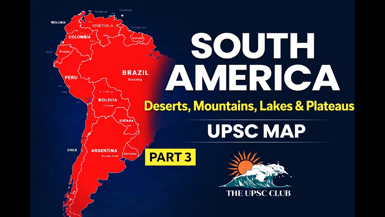 South America - Deserts, Lakes, Mountains & Plateaus  | Part 3 #statepcs #worldgeography #trending