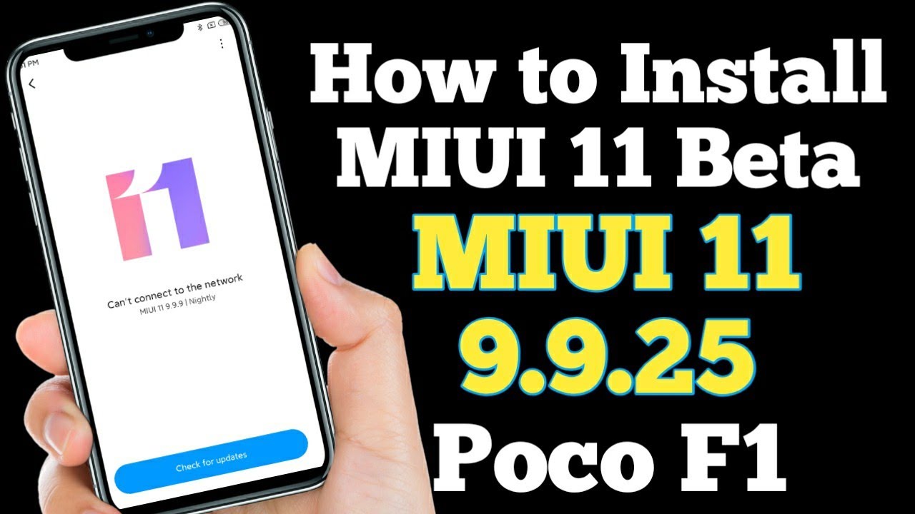 How to flash Poco F1 MIUI 11 9.9.25, How to install MIUI 11 9.9.25 In Poco F1