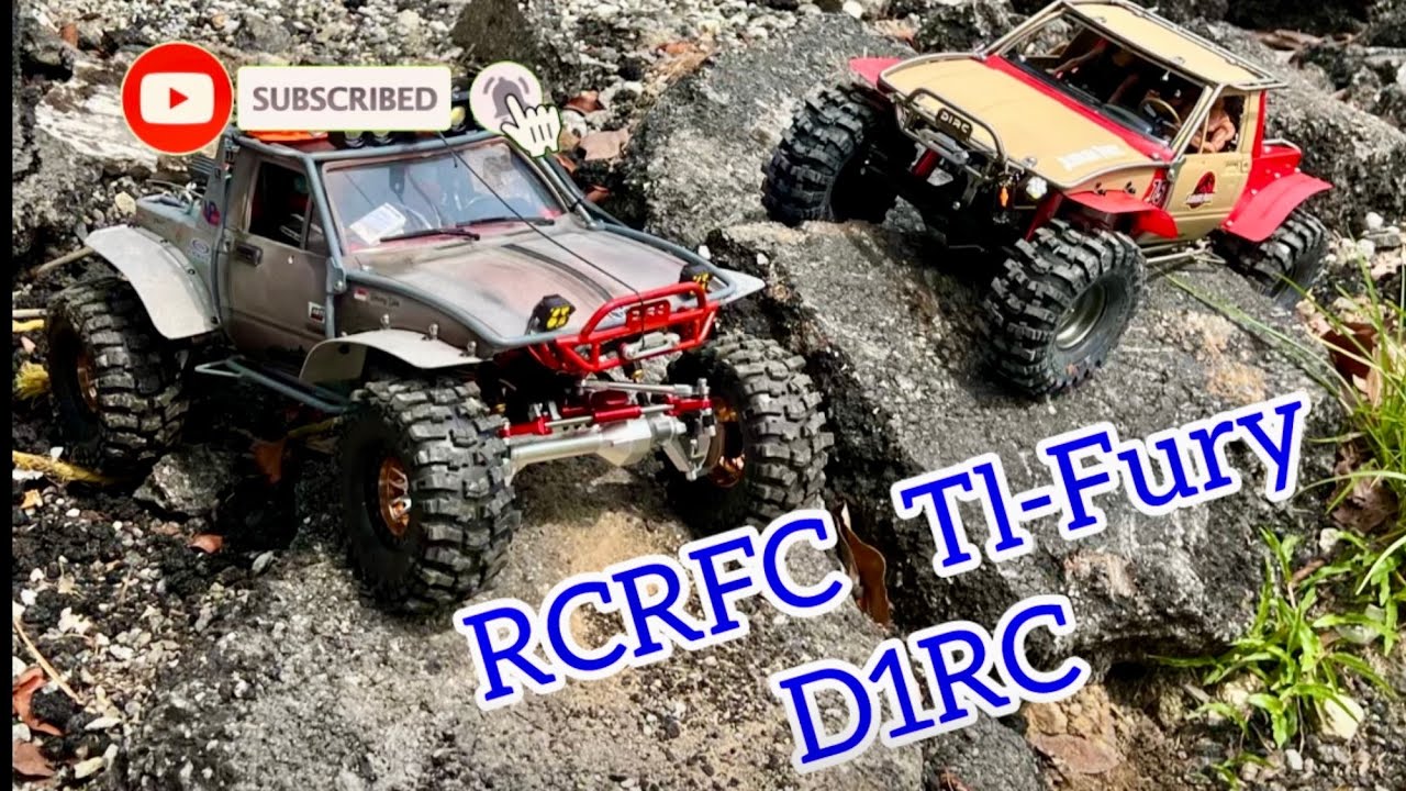 RCRFC D1RC Tl-Fury First Test Run RC Crawler Pickup Truck 4wd 4x4 Offroad RC Crawler Extreme