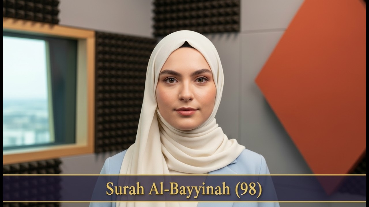 Surah Al-Bayyinah (98) - Female Recitation | Beautiful Voice | English Translation & Transliteration