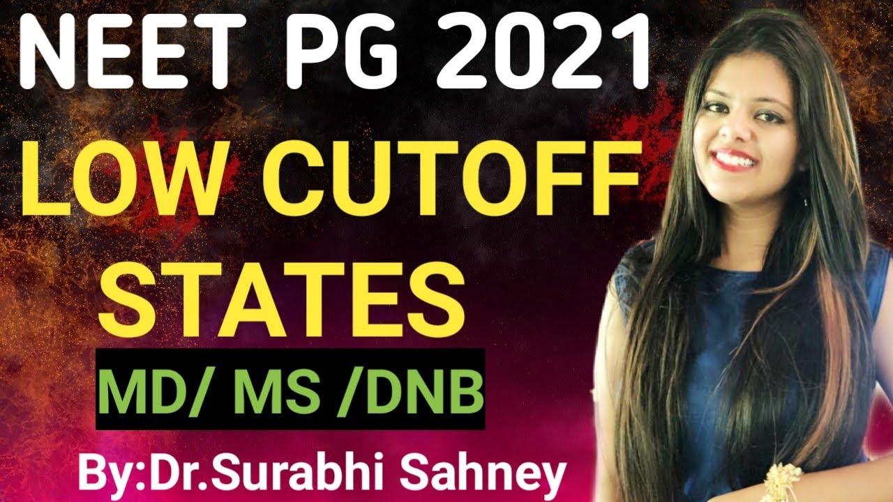 NEET PG 2021 LOW CUT OFF STATES  GOVT , PRIVATE AND DEEMED UNIVERSITY By: Dr.Surabhi Sahney