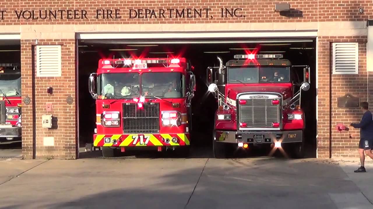 MCFRS Engine 717, Rescue Squad 717, and Tanker 717 Responding To 13Box