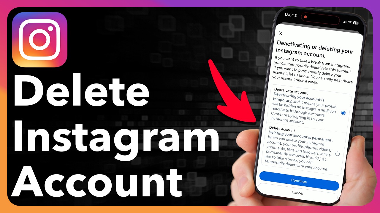 Как удалить аккаунт в Instagram - 2026