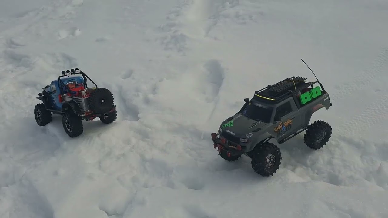 AÑO NUEVO EN LA NIEVE #RGT#RC CRAWLER#TRAXXAS#