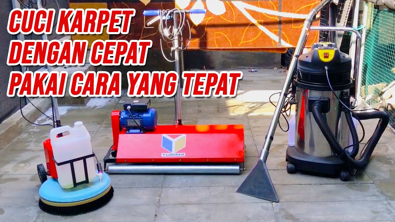 Cara Mencuci Karpet Dengan Mesin polisher - Tips usaha laundry #1
