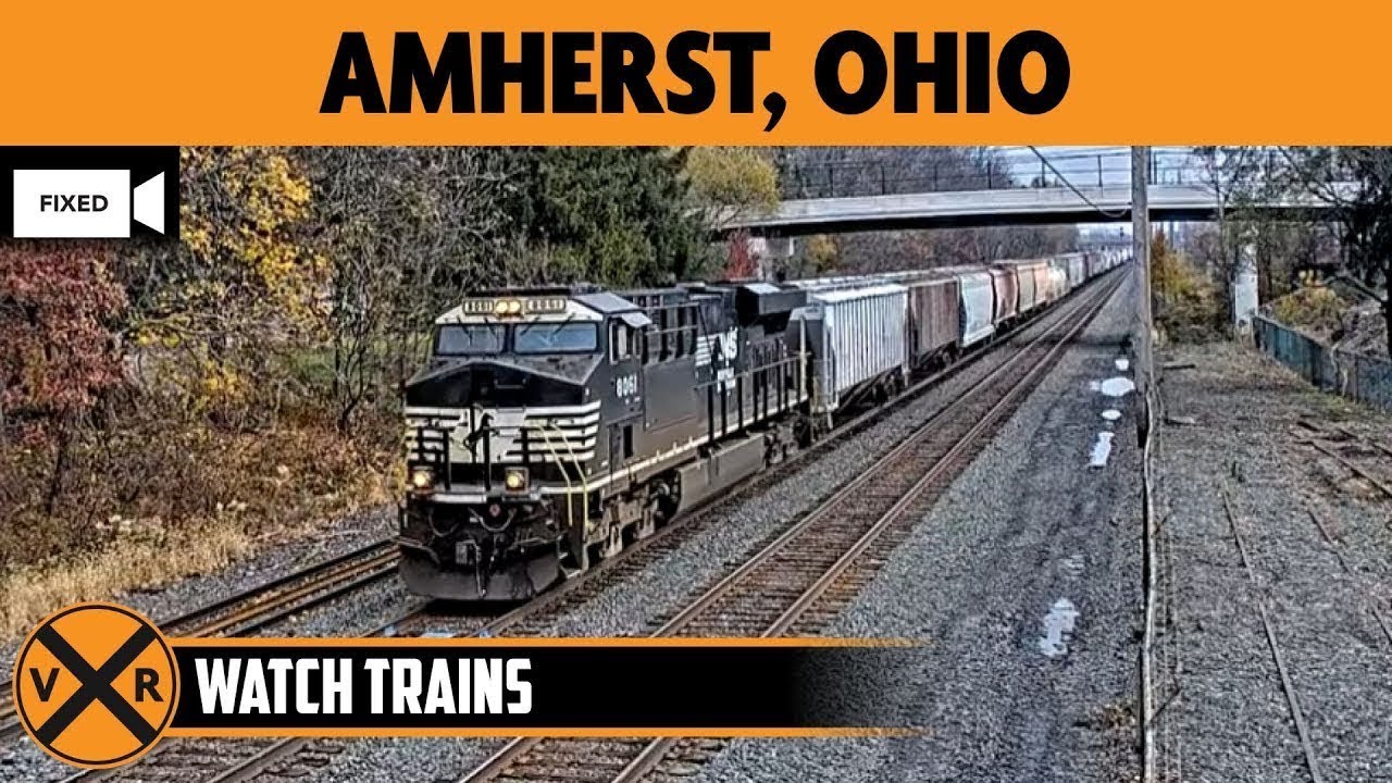Amherst, Ohio, USA - LIVE Train Feed (Fixed)