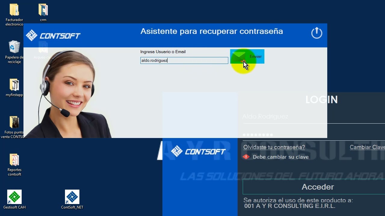 Tutorial 001 Como ingresar al software   CONTSOFT NET