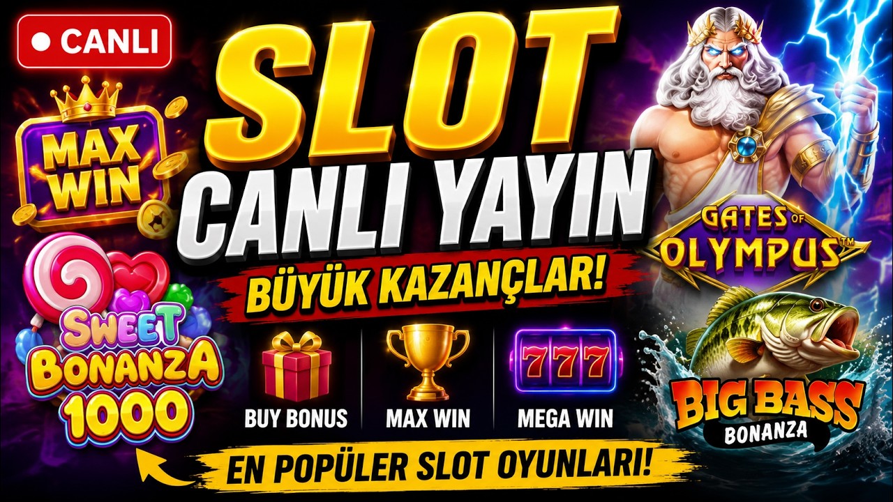 SLOT CANLI YAYIN 🔴 YENİ SLOT OYUNLARI 🔴 SWEET BONANZA 1000 MAX WİN #slot #sweetbonanza