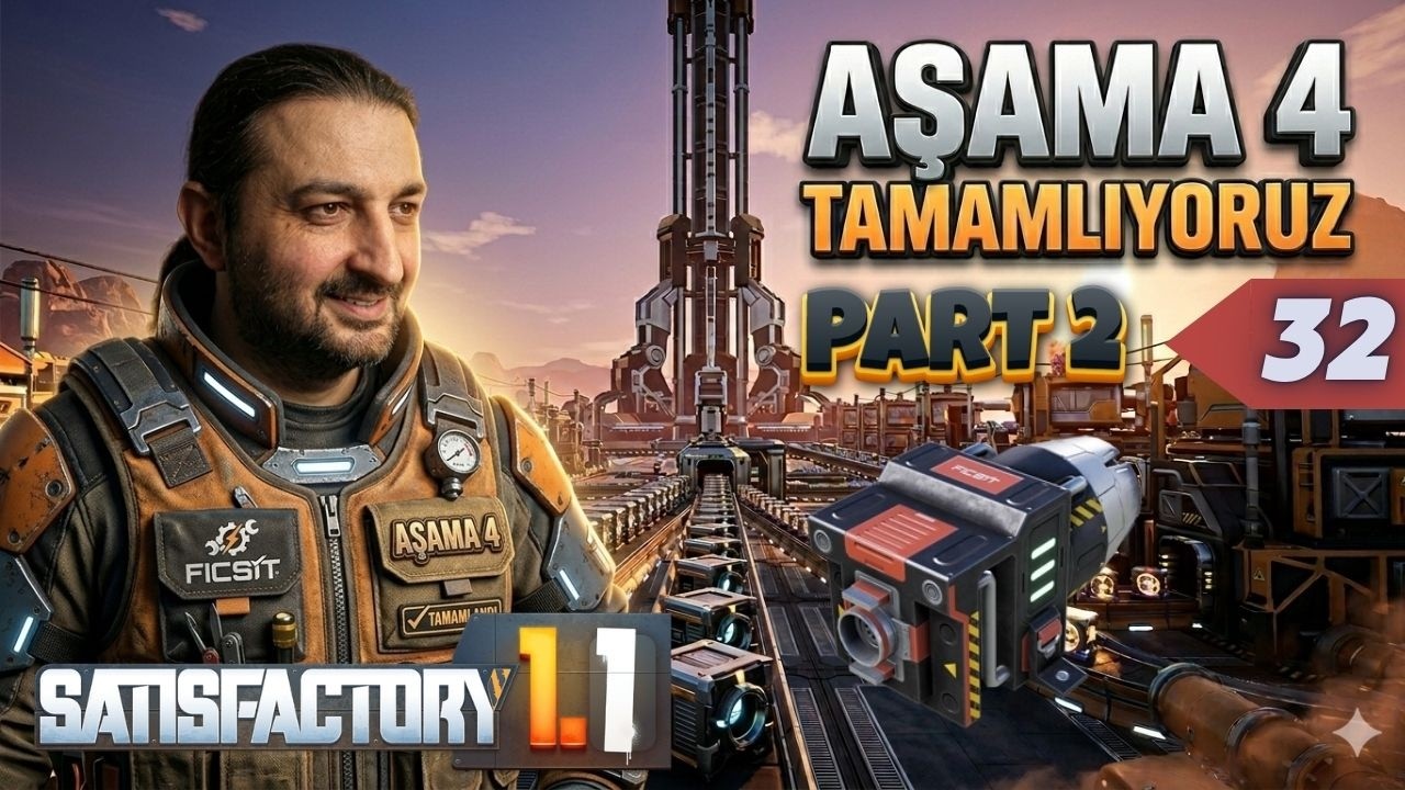 Uzay Asansörü Aşama 4 İçin Üretim Yapıyoruz ! PART 2 | Satisfactory Türkçe Rehber l Bölüm 32