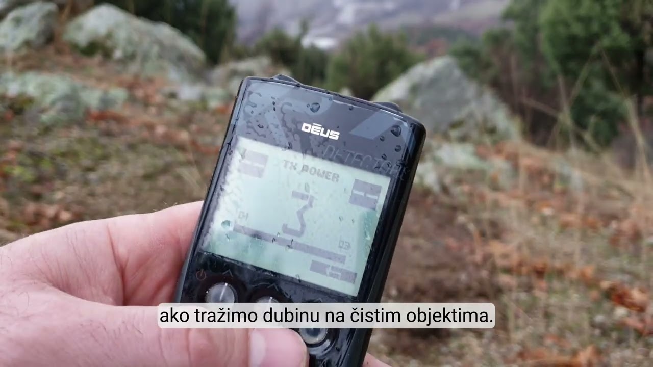 XP Deus Depth - podešavanja osetljivosti, snage predajnika i radnih frekvencija