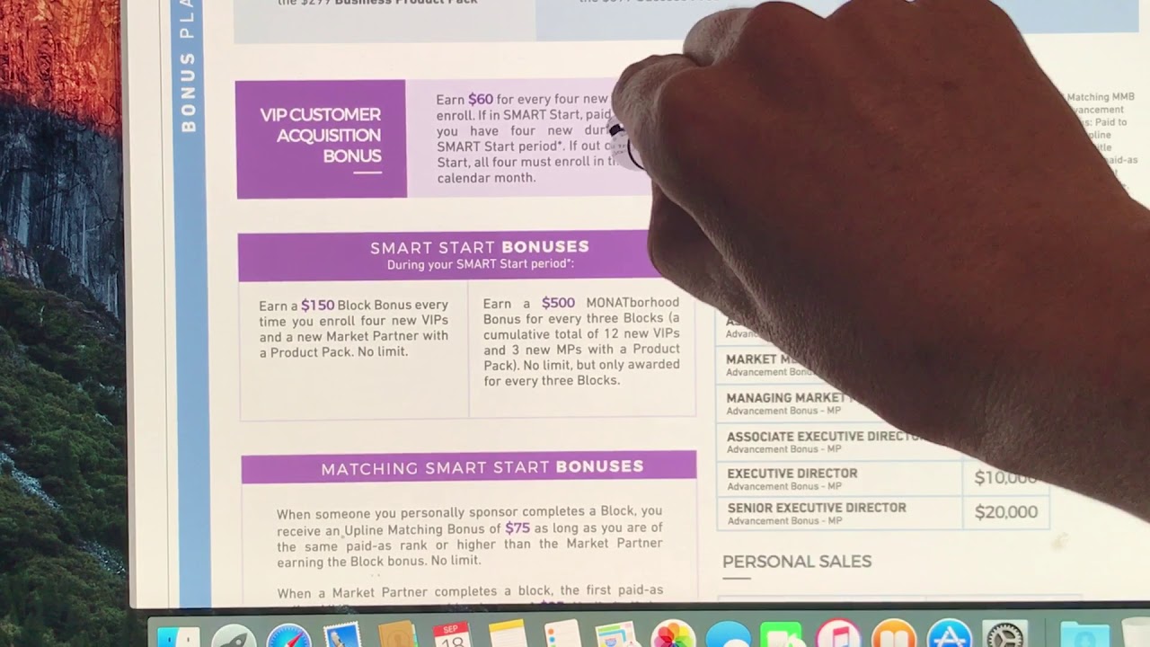 Monat compensation plan breakdown