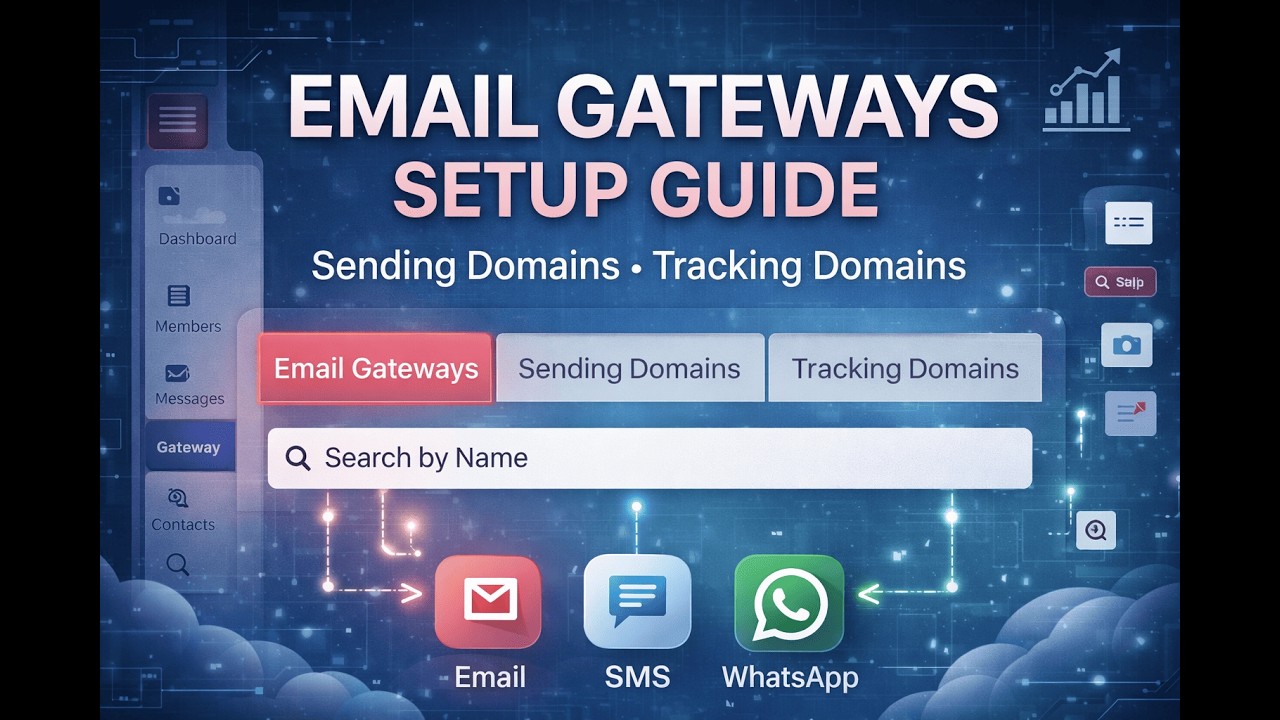 XSender Messaging Gateways Setup | Configure Email, SMS & WhatsApp Gateways