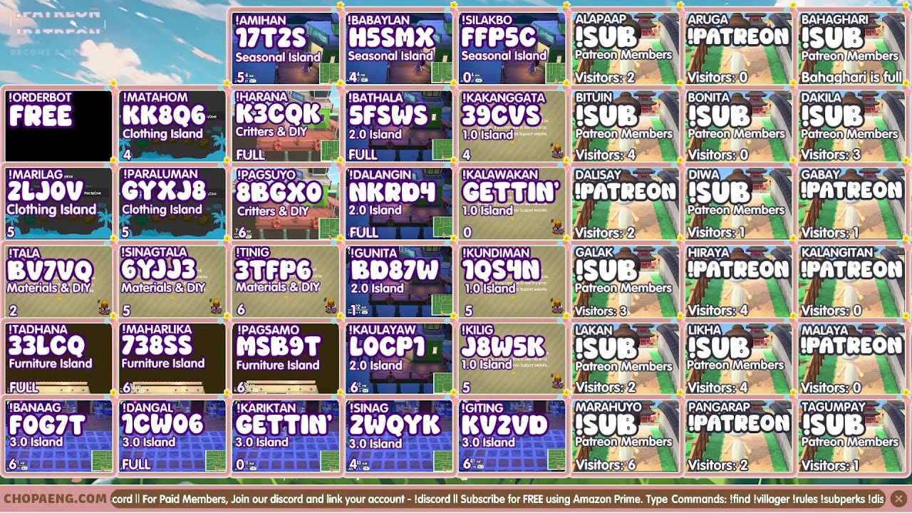 3.0 UPDATE | ANIMAL CROSSING Treasure Island | !Find !Villager !Rules ~ Cozy Lofi