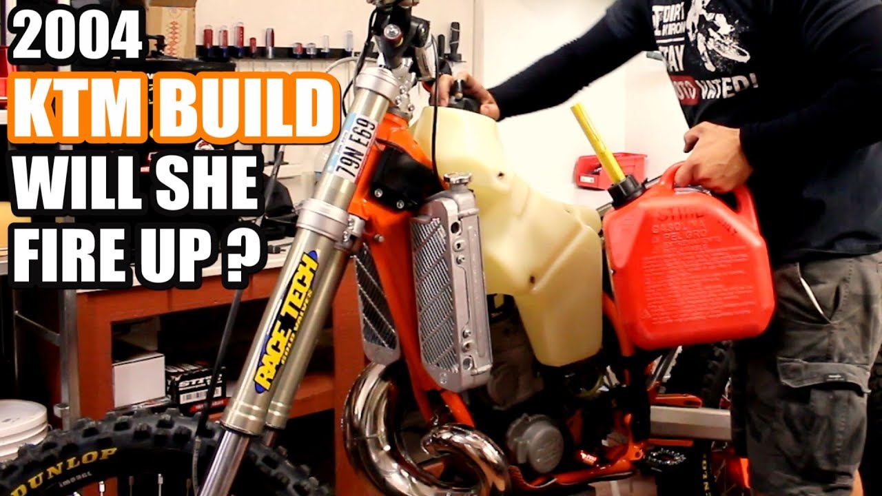 KTM 300 build part 20: Dirt bike first start after rebuild. Will she fire up ?