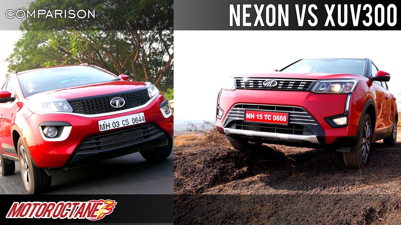 Mahindra XUV300 vs Tata Nexon Comparison | Hindi | MotorOctane