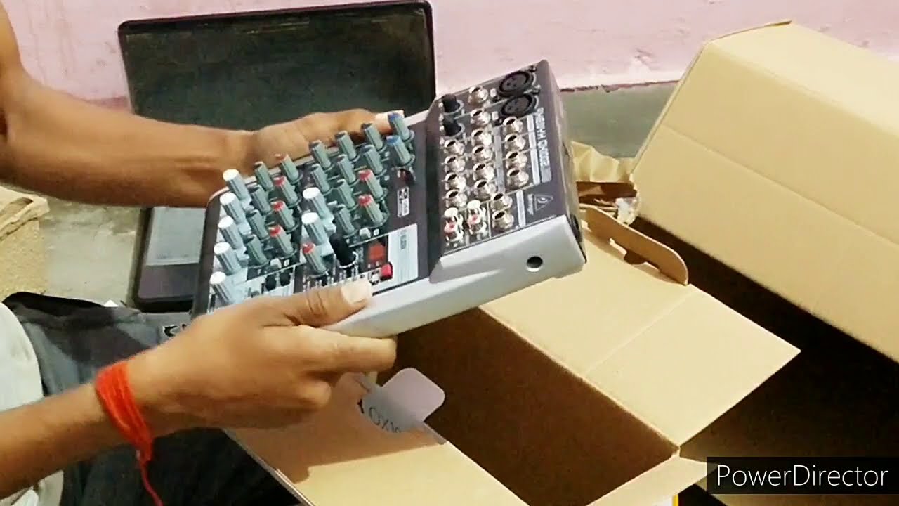 Unboxing | beringer qx1002 mixer | c1 microphone | home studio setup | audio interface | x32 mixer