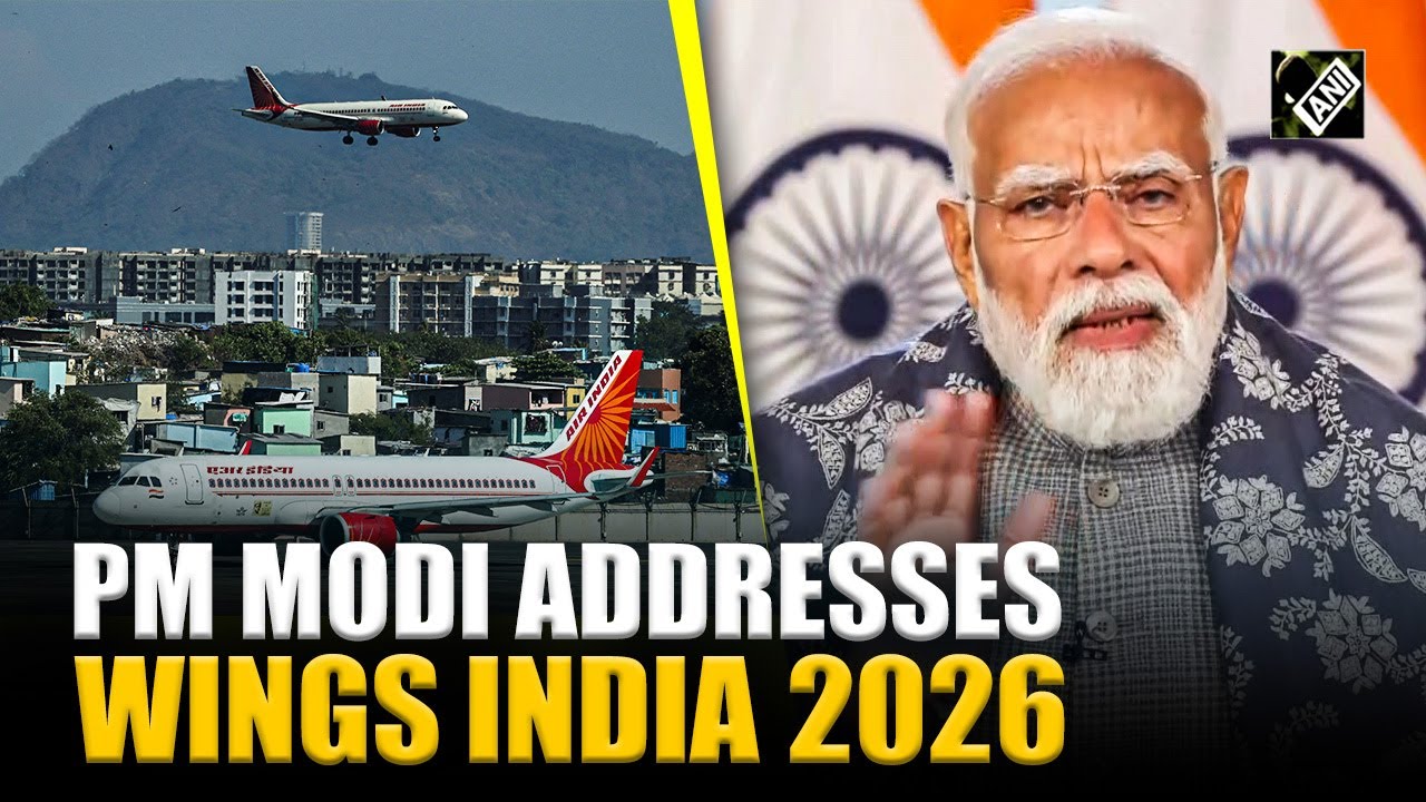 PM Modi highlights aviation growth at Wings India 2026 event in Delhi