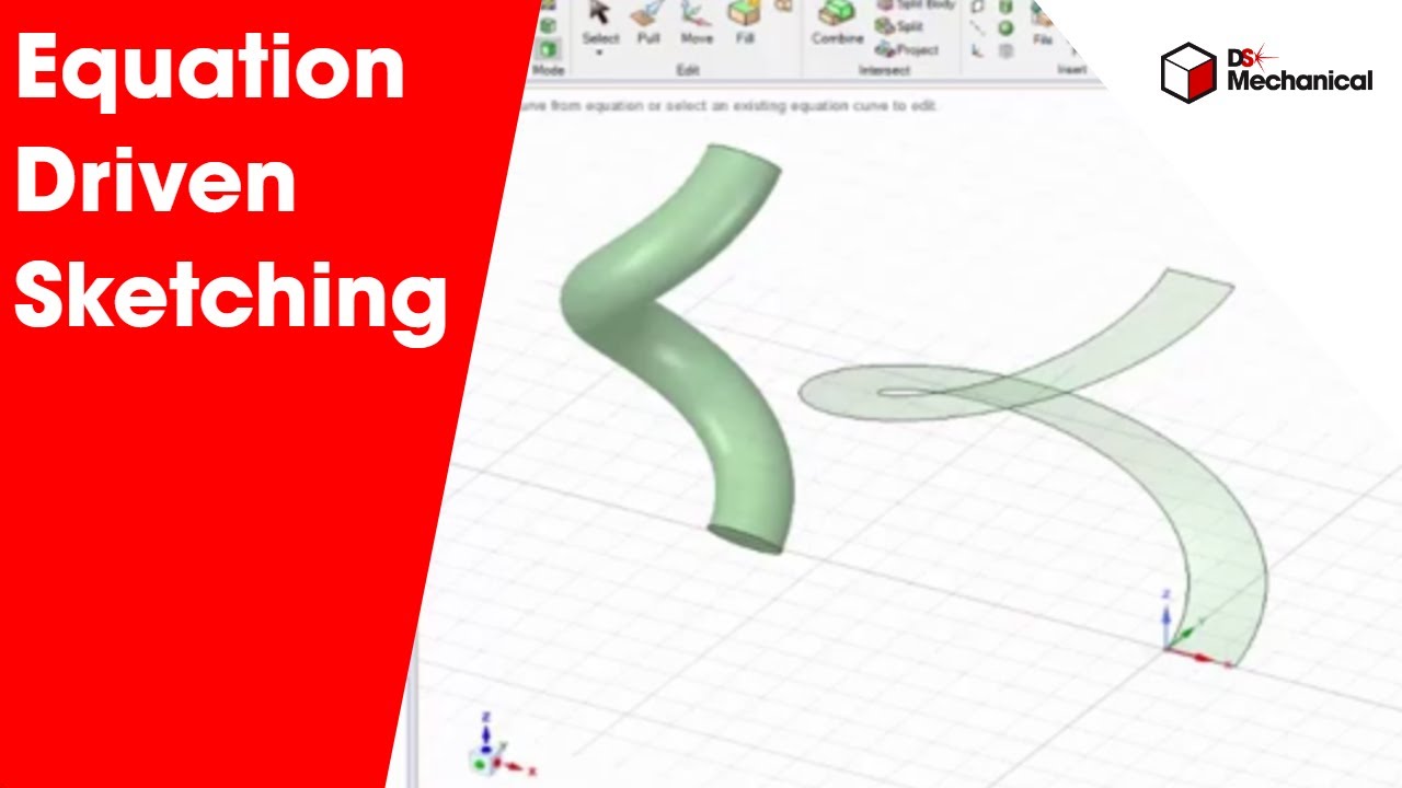 Equation driven sketching with DesignSpark Mechanical