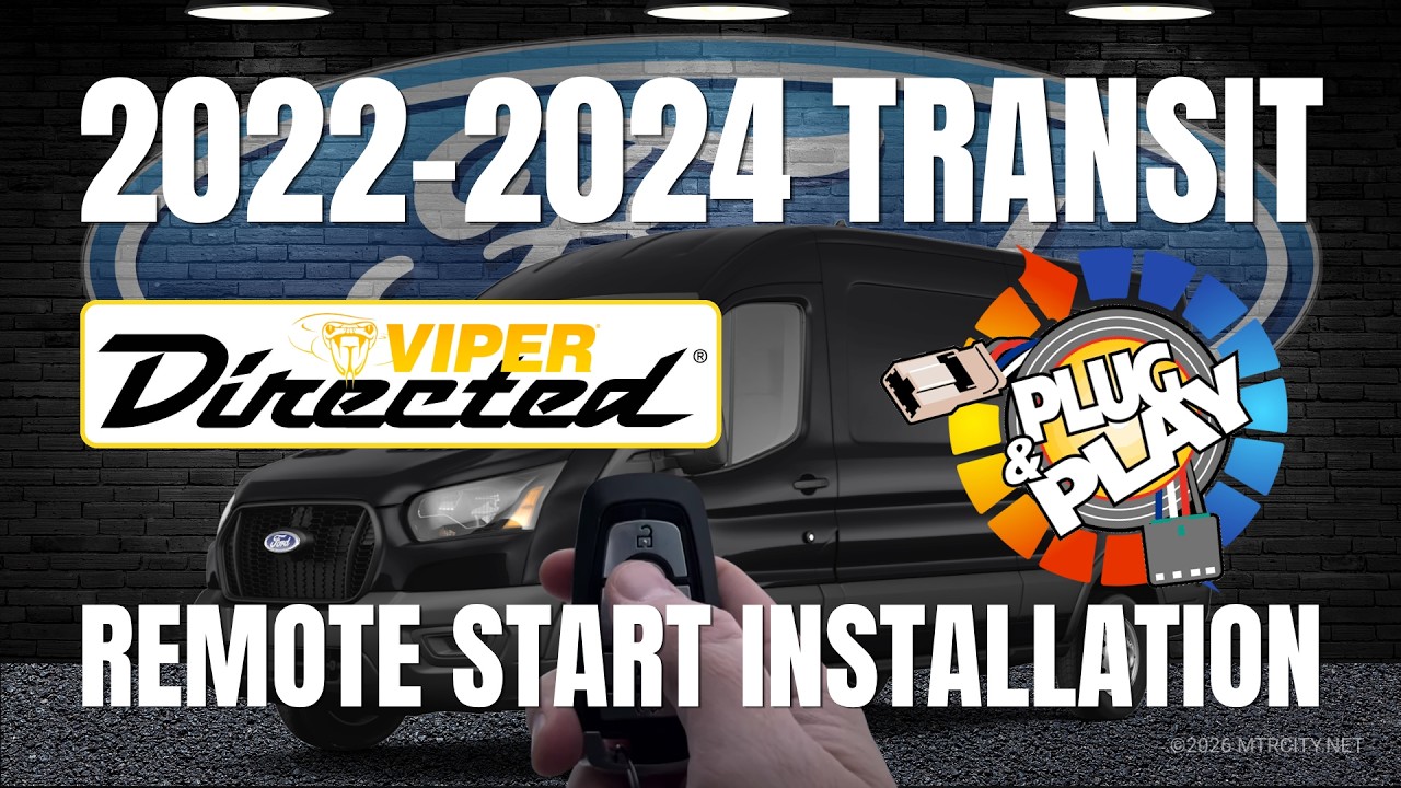2022 to 2024 Ford Transit Push-2-Start Ignition DIY Remote Start Installation Kits