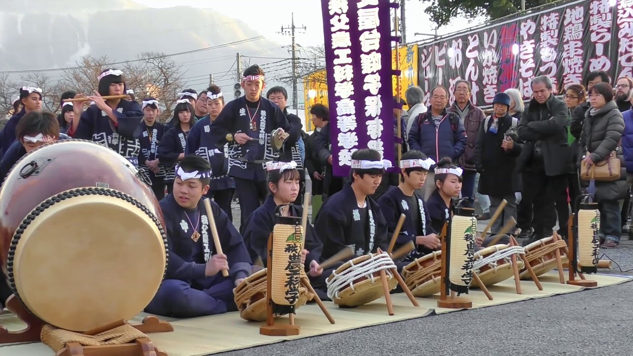 秩父屋台囃子　秩父農工科学高校　 2018 秩父夜祭　Chichibu Yomatsuri，Night Festival