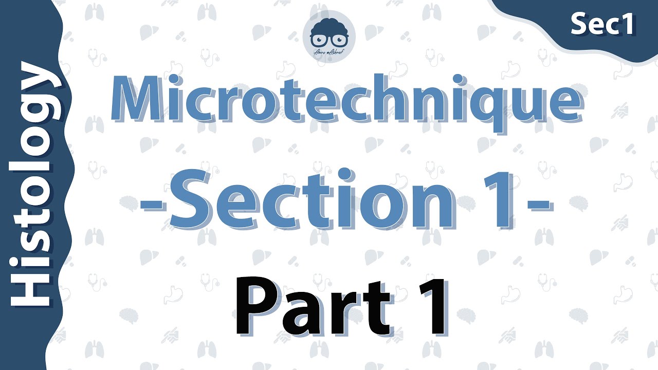 Histology - Microtechnique - part 1 - Dr Amro Ashraf
