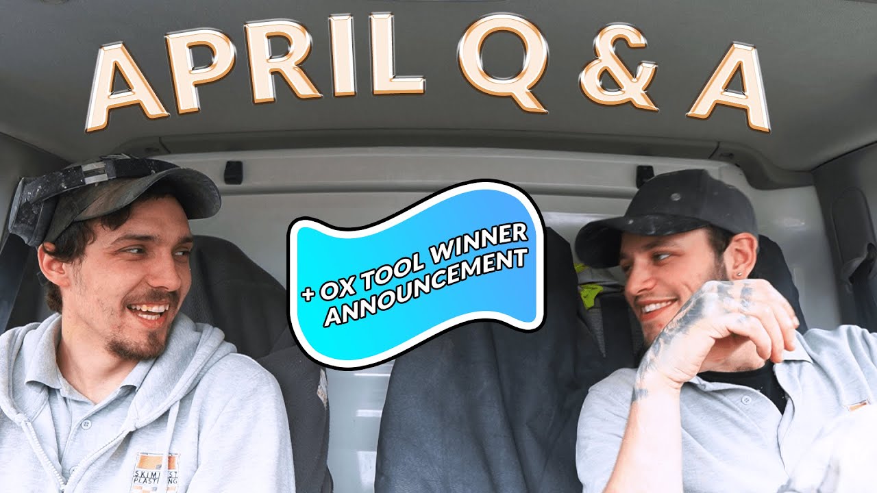 April Q & A - OX Tool Giveaway Winner Revealed - Skimfast Plastering