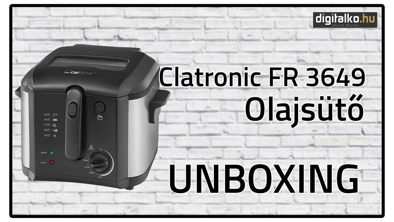 Clatronic FR 3649 Olajsütő UNBOXING - digitalko.hu