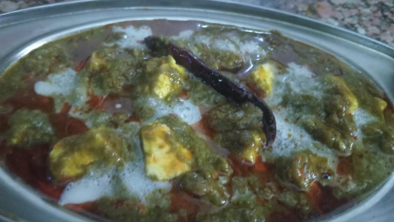 Palak paneer recipe 😋 cook with Santosh kumari 