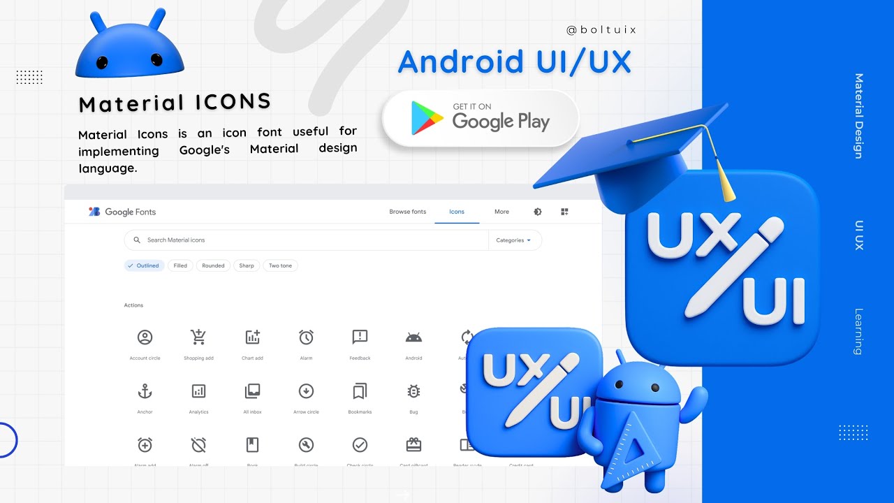 Material 3 Symbols & Icons Tutorial (2025) | Transform Your Android, iOS & Web UI