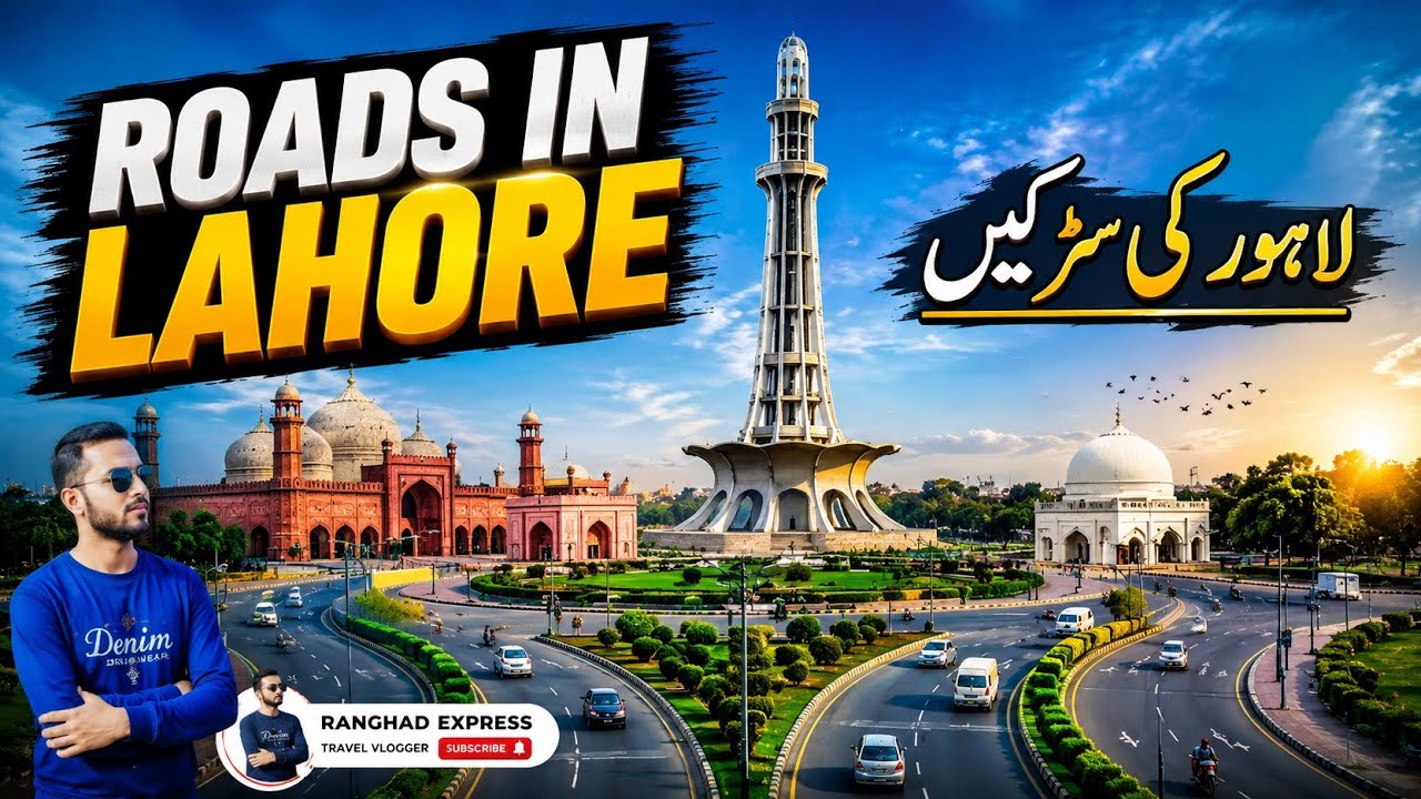 Roads of Lahore City || Beautiful Roads & City Views || Ranghad Express