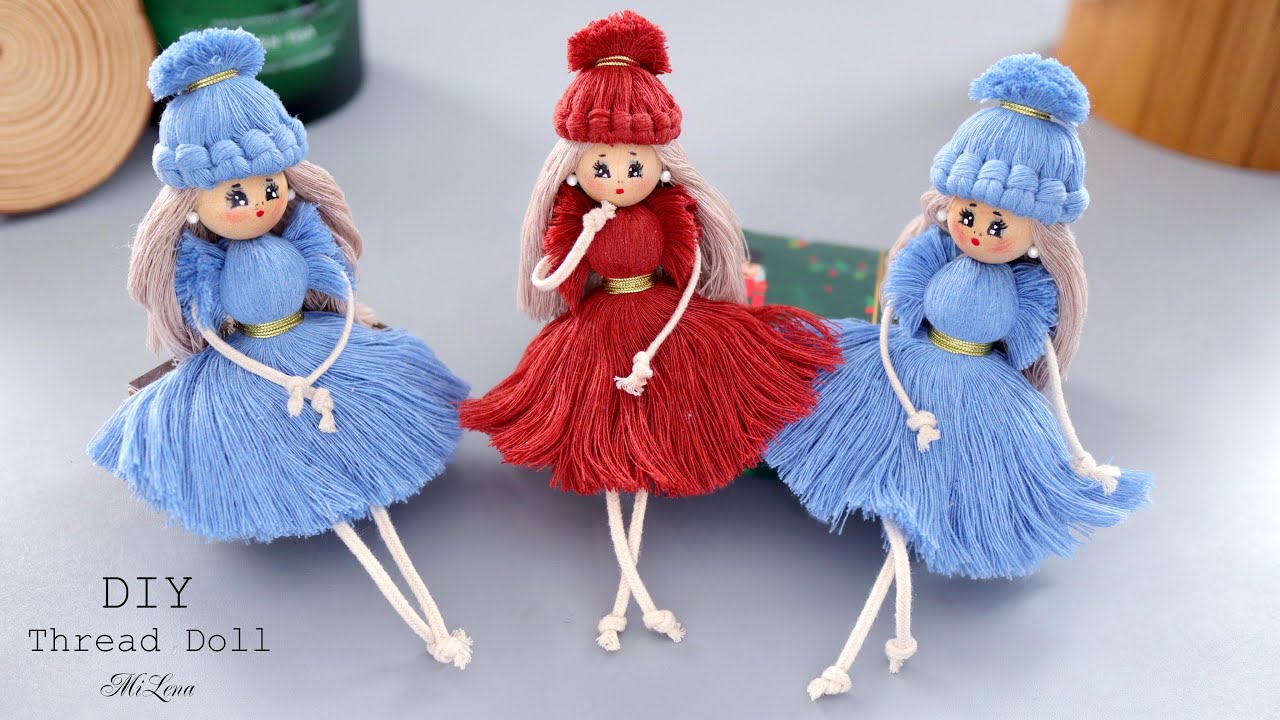 👸 КУКОЛКА ИЗ НИТОК 👗 BABY ROOM DECOR 👼